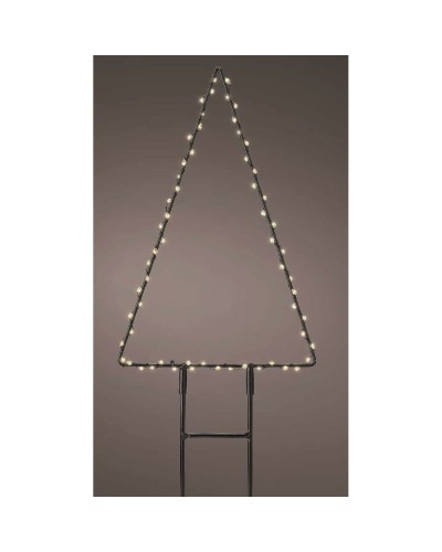 Lumineo Christmas Tree Light Decoration 18 x 27 cm Metal with MicroLEDs
